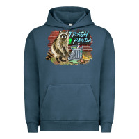 Pigment Midnight Navy raccoon trash panda Urban Hoodie - BarkalooDesign