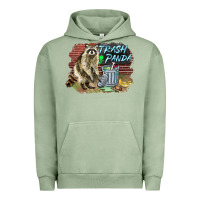 Pigment Oil Green raccoon trash panda Urban Hoodie - BarkalooDesign