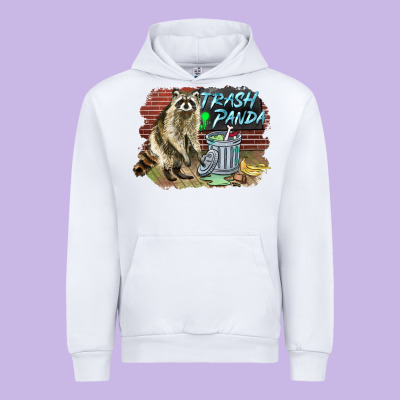 Raccoon Trash Panda Urban Hoodie Designed By Barkaloodesign