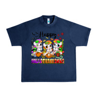 Navy happy hallothanksmas unicorns Urban Heavy Tee - texasbilliewilder