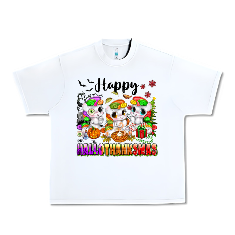 Happy Hallothanksmas Unicorns Urban Heavy Tee by texasbilliewilder | Teevron