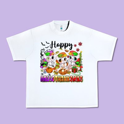 Happy Hallothanksmas Unicorns Urban Heavy Tee Designed By Texasbilliewilder