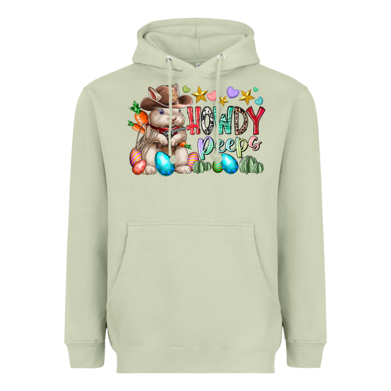 Howdy Peeps Heavyweight Hoodie by RacoonDesign | Teevron