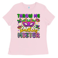 Bubblegum Pink throw me something mister Ladies Tee - LillyAllenDesigns