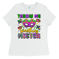 White throw me something mister Ladies Tee - LillyAllenDesigns