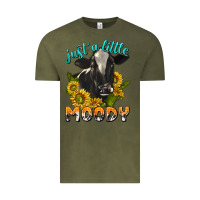 Vintage Olive Just a Little Moody Vintage Tee - texasbilliewilder