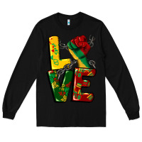 Black love juneteenth Long Sleeve Tee - CowGirlArtShop