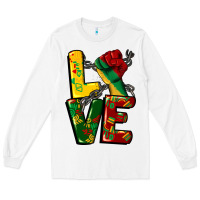 White love juneteenth Long Sleeve Tee - CowGirlArtShop