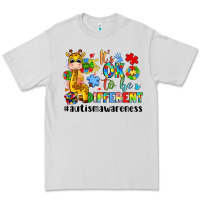 Dove Grey it s ok to be different giraffe Premium Tee - LillyAllenDesigns