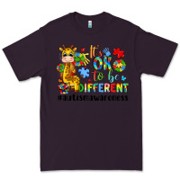 Plum it s ok to be different giraffe Premium Tee - LillyAllenDesigns