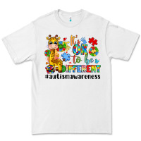 White it s ok to be different giraffe Premium Tee - LillyAllenDesigns