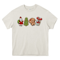 Cream christmas milk and cookies Heavy Core Tee - MaliasSmallBusiness
