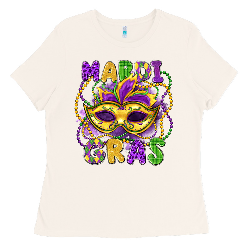 Mardi Gras Mask Ladies Tee by LillyAllenDesigns | Teevron