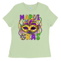 Matcha mardi gras mask Ladies Tee - LillyAllenDesigns