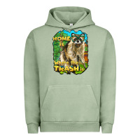 Raccoon Home Is Where The Trash Is Urban Hoodie | Teevron