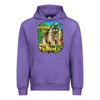 Tulip raccoon home is where the trash is Urban Hoodie - BarkalooDesign