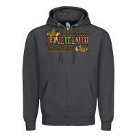 Smoke colorful juneteenth celebration art Zipper Hoodie - LillyAllenDesigns