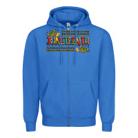 True Royal colorful juneteenth celebration art Zipper Hoodie - LillyAllenDesigns