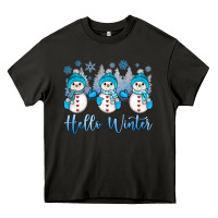 Asphalt snowman hello winter Heavy Core Tee - JahusDesignShop