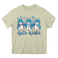 Mossy snowman hello winter Heavy Core Tee - JahusDesignShop
