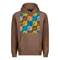 Chestnut american football medal with leopard Premium Hoodie - BundleAndBundleShop