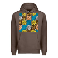Coffee american football medal with leopard Premium Hoodie - BundleAndBundleShop