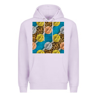 Lilac american football medal with leopard Premium Hoodie - BundleAndBundleShop