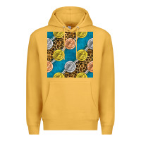 Mustard american football medal with leopard Premium Hoodie - BundleAndBundleShop