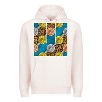 Pale Pink american football medal with leopard Premium Hoodie - BundleAndBundleShop