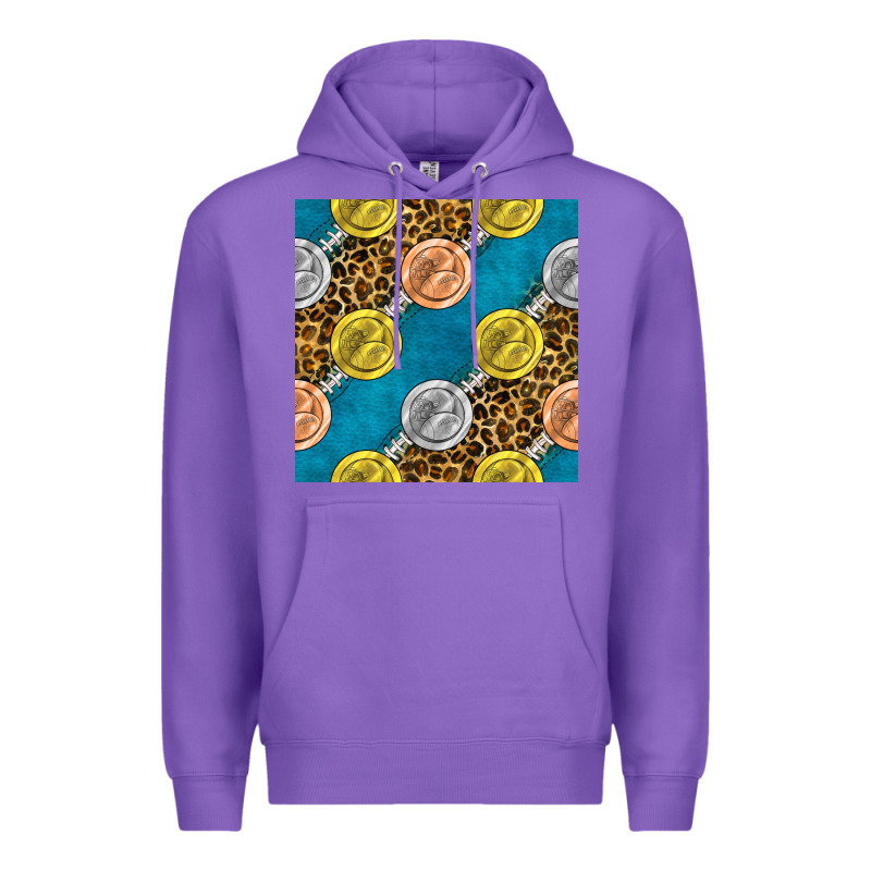 American Football Medal With Leopard Premium Hoodie by BundleAndBundleShop | Teevron
