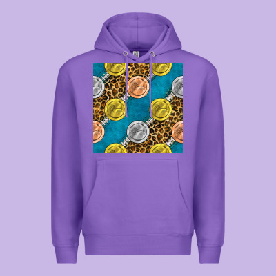 American Football Medal With Leopard Premium Hoodie Designed By Bundleandbundleshop