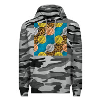 Slate Camo american football medal with leopard Premium Hoodie - BundleAndBundleShop