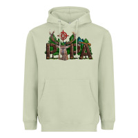 Matcha Western Papa Deer Hunting Heavyweight Hoodie - LillyAllenDesigns
