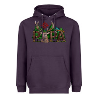 Plum Western Papa Deer Hunting Heavyweight Hoodie - LillyAllenDesigns