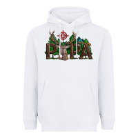 White Western Papa Deer Hunting Heavyweight Hoodie - LillyAllenDesigns