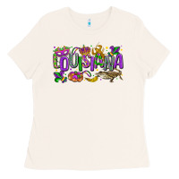 Bone louisiana mardi gras Ladies Tee - LillyAllenDesigns