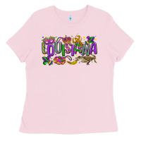 Bubblegum Pink louisiana mardi gras Ladies Tee - LillyAllenDesigns