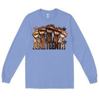 Colony Blue melanin juneteenth Long Sleeve Tee - CowGirlArtShop