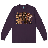 Plum melanin juneteenth Long Sleeve Tee - CowGirlArtShop