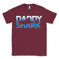 Burgundy Daddy Shark Classic Tee - Bettercallsaul