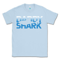 Dusty Blue Daddy Shark Classic Tee - Bettercallsaul