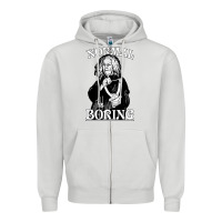 Dove Grey Limited Edition Grandma Addams (Frump)- Normal Is Boring Zipper Hoodie - tuanDangUi