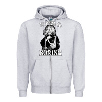 Heather Grey Limited Edition Grandma Addams (Frump)- Normal Is Boring Zipper Hoodie - tuanDangUi