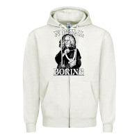 Oatmeal Heather Limited Edition Grandma Addams (Frump)- Normal Is Boring Zipper Hoodie - tuanDangUi