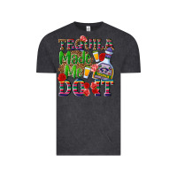 Vintage Black Tequila made me do it Vintage Tee - NancyCooperArtShop