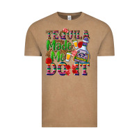 Vintage Coffee Tequila made me do it Vintage Tee - NancyCooperArtShop