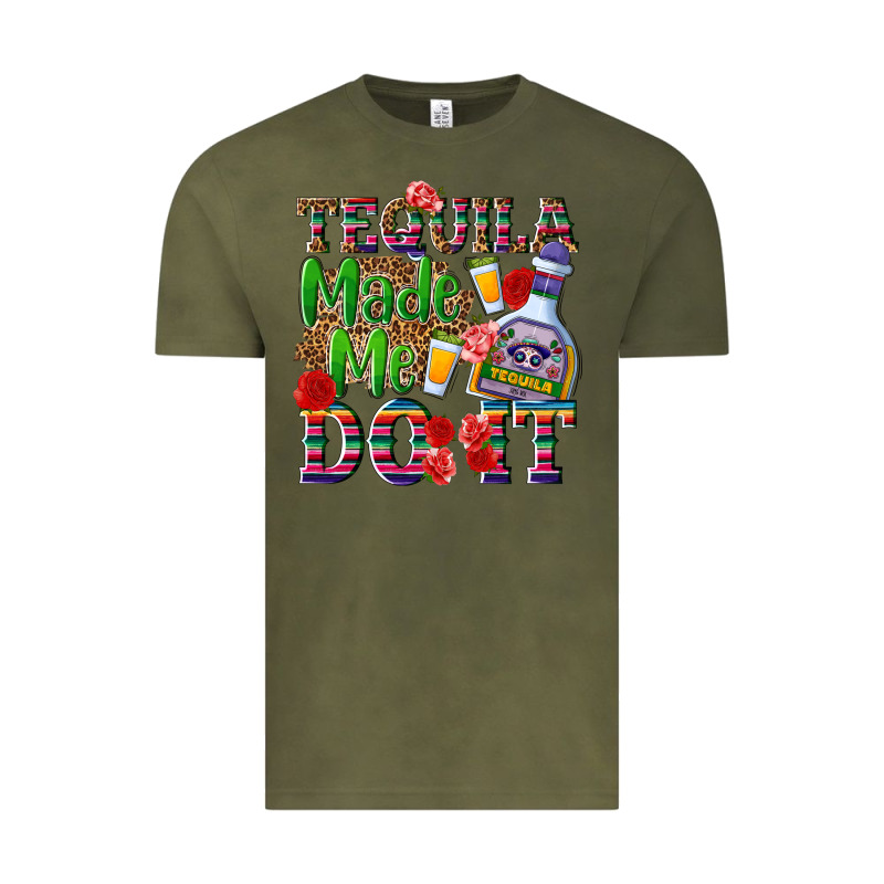 Tequila Made Me Do It Vintage Tee by NancyCooperArtShop | Teevron