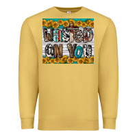 Antique Gold Western Wasted On You Premium Sweatshirt - LillyAllenDesigns