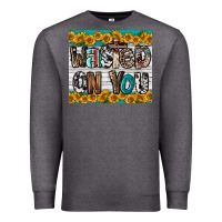 Charcoal Heather Western Wasted On You Premium Sweatshirt - LillyAllenDesigns