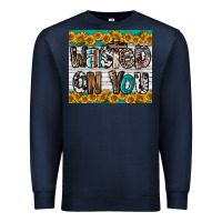 Navy Western Wasted On You Premium Sweatshirt - LillyAllenDesigns